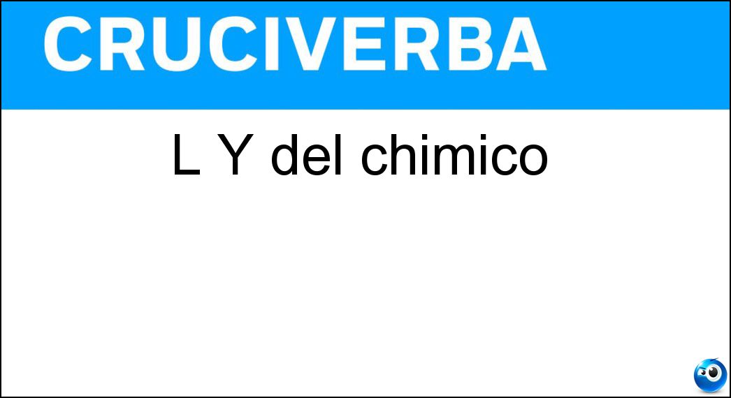 L Y del chimico Soluzione L Y del chimico - Ittrio