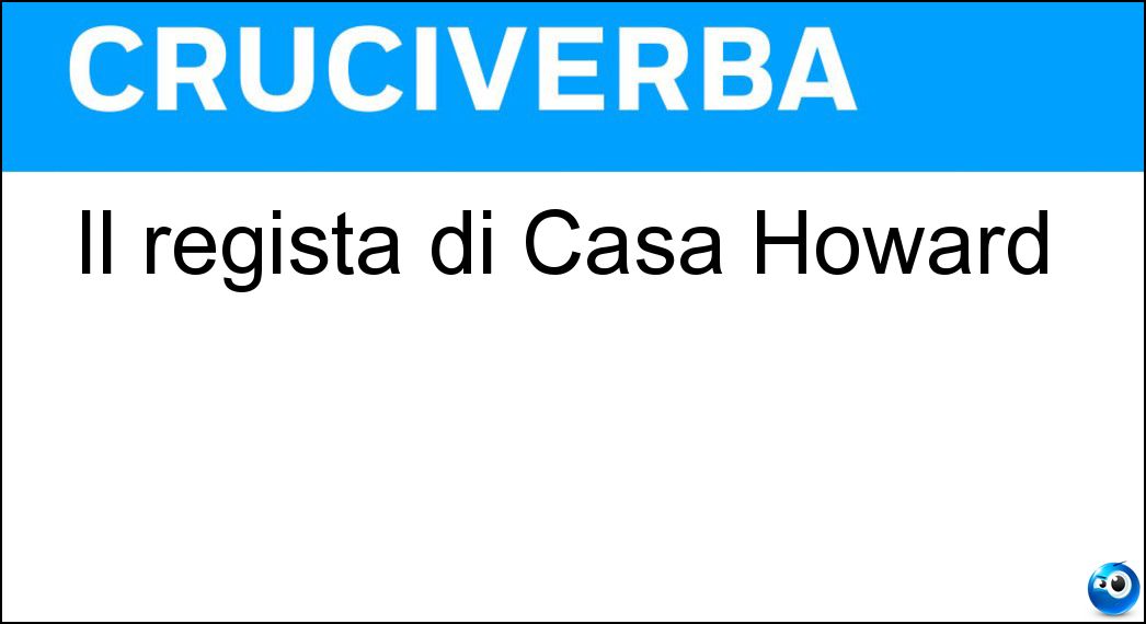 Il regista di Casa Howard Soluzione Il regista di Casa Howard - Ivory