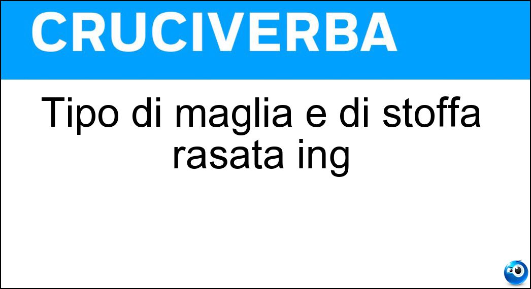 Definizione Cruciverba: Farla vuole dire andare avanti e indietro