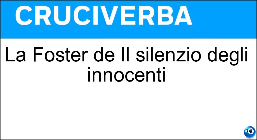 foster silenzio