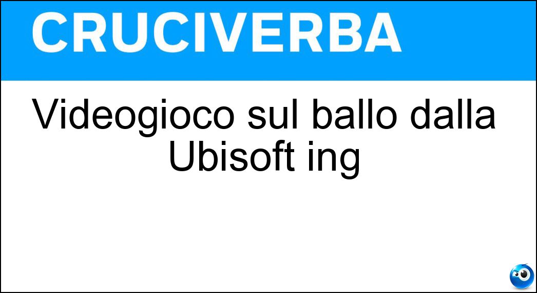 videogioco ballo