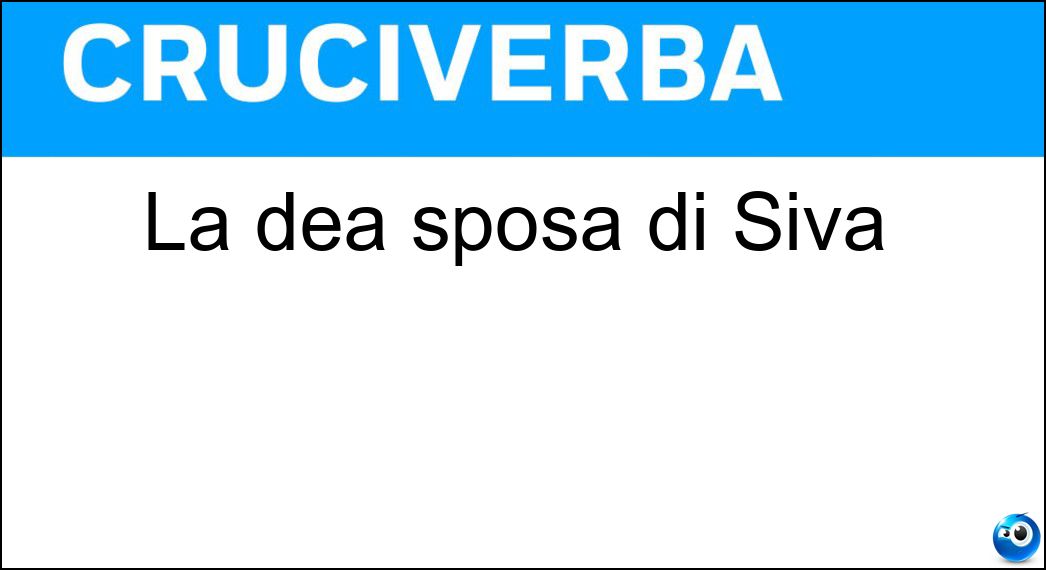 La dea sposa di Siva Soluzione La dea sposa di Siva - Kalì
