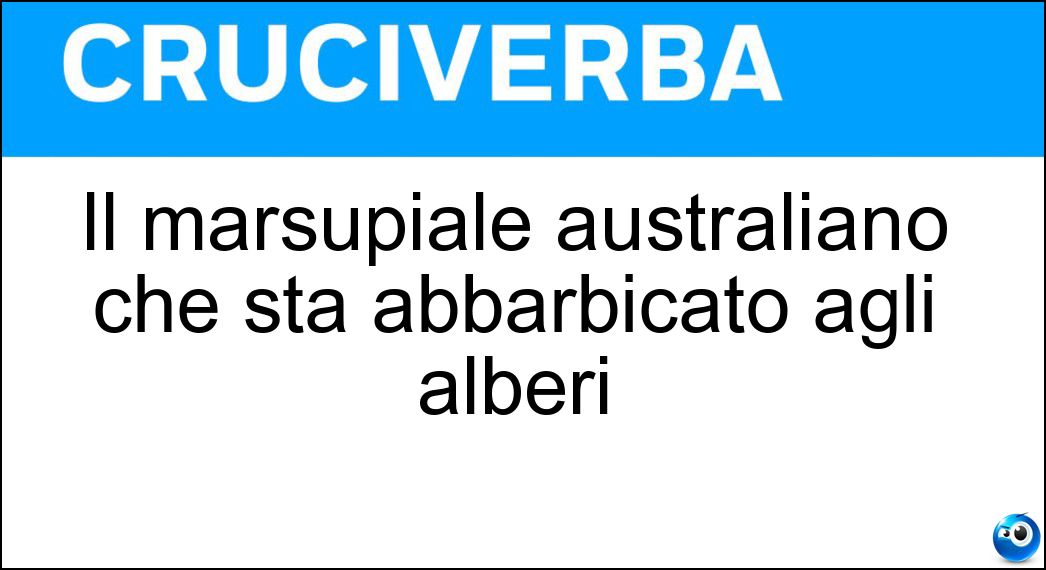 Il marsupiale australiano che sta abbarbicato agli alberi