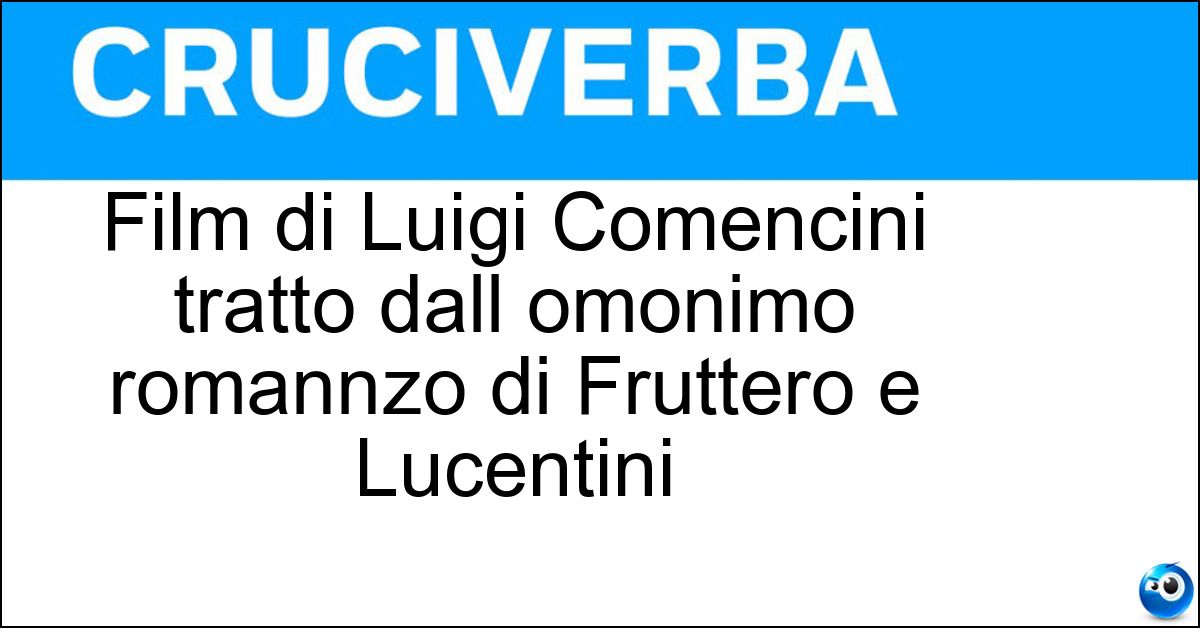 Soluzione Film di Luigi Comencini tratto dall omonimo romannzo di Fruttero e Lucentini - La Donna Della Domenica