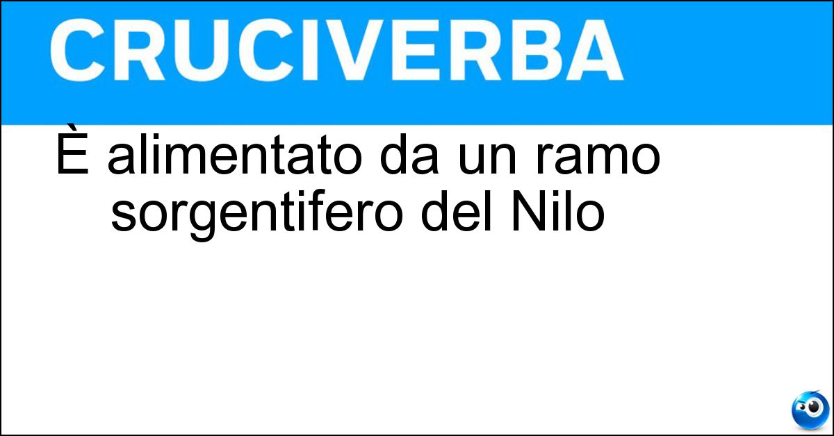 Soluzione È alimentato da un ramo sorgentifero del Nilo - Lago Vittoria
