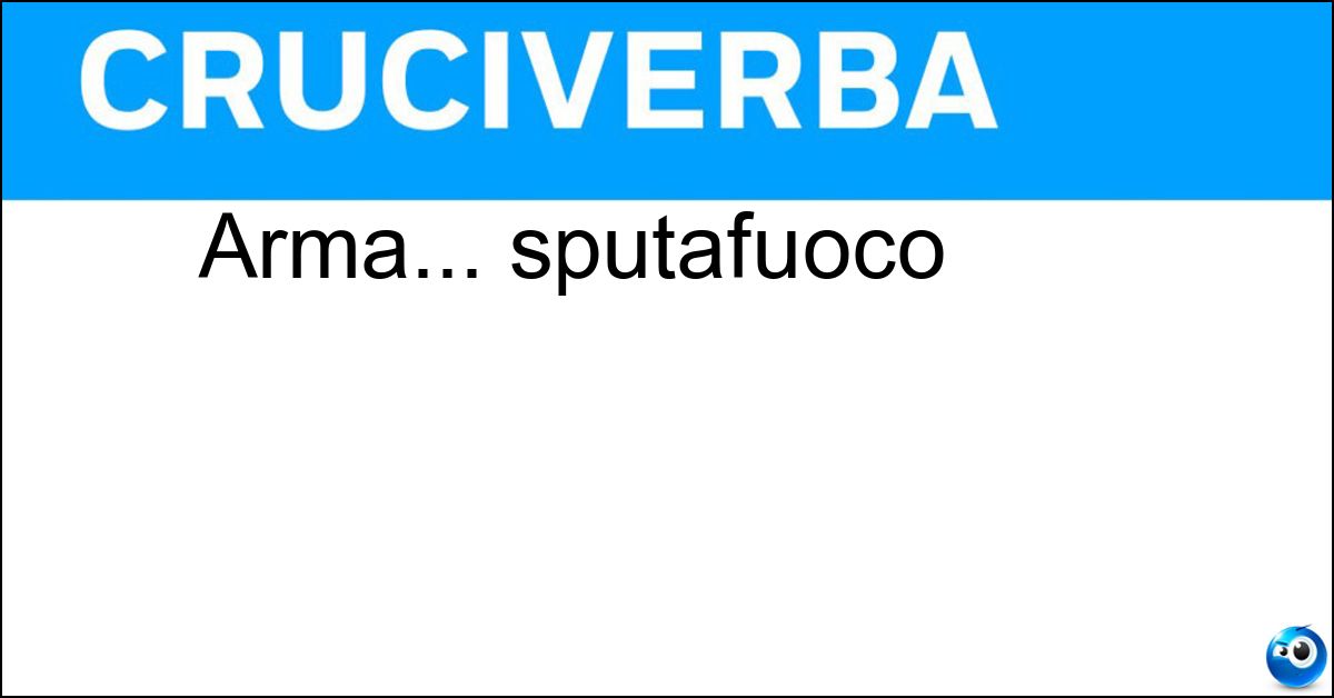 Soluzione Arma... sputafuoco - Lanciafiamme