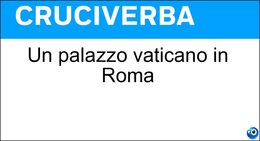 Un palazzo vaticano in Roma