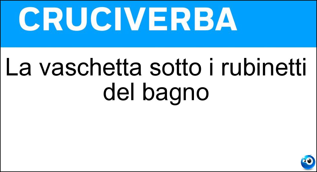 vaschetta sotto