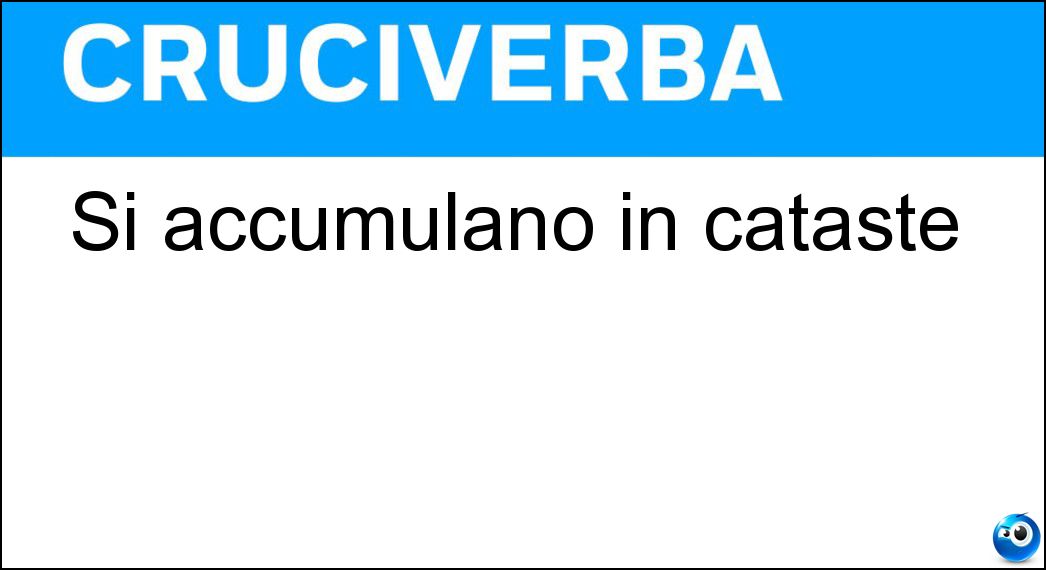 Si accumulano in cataste Soluzione Cruciverba: Si accumulano in cataste - Risposta Legnami