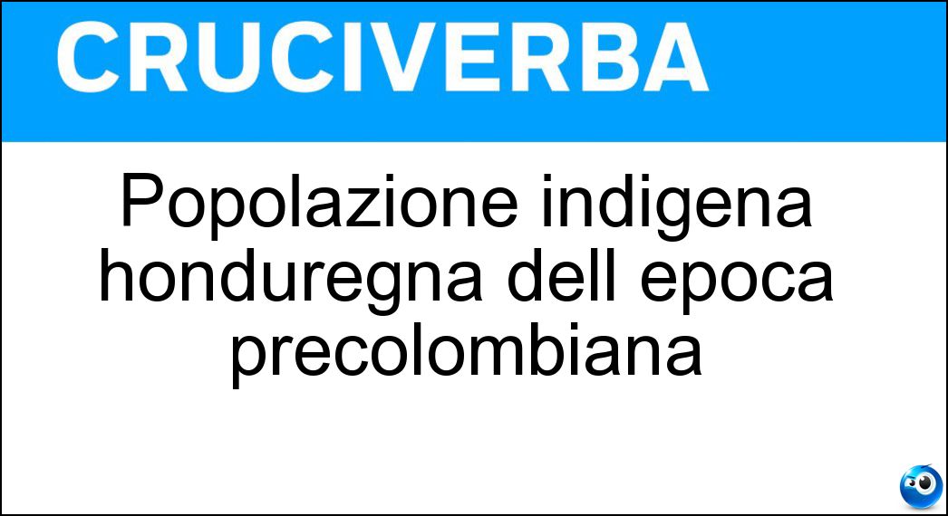 Soluzione Popolazione indigena honduregna dell epoca precolombiana - Lenca