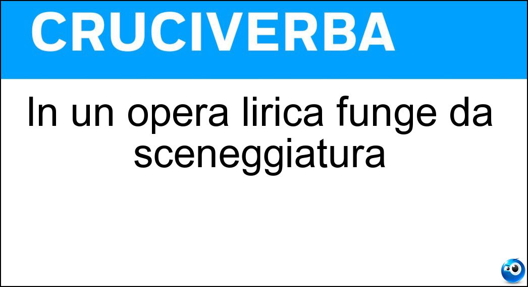 opera lirica