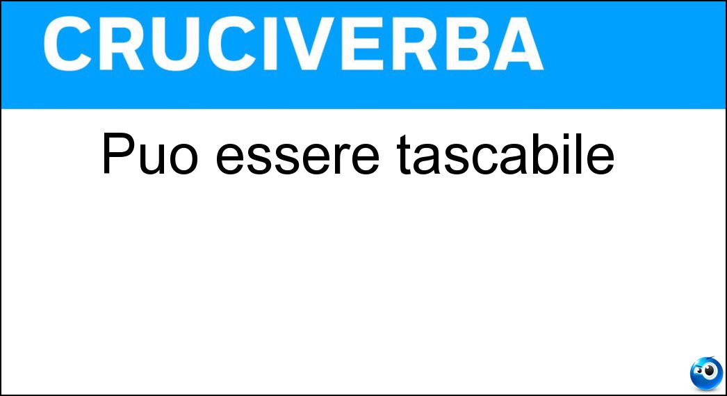 Può essere tascabile Soluzione Può essere tascabile - Libro
