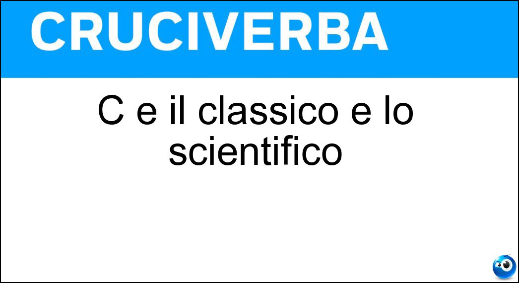 classico scientifico