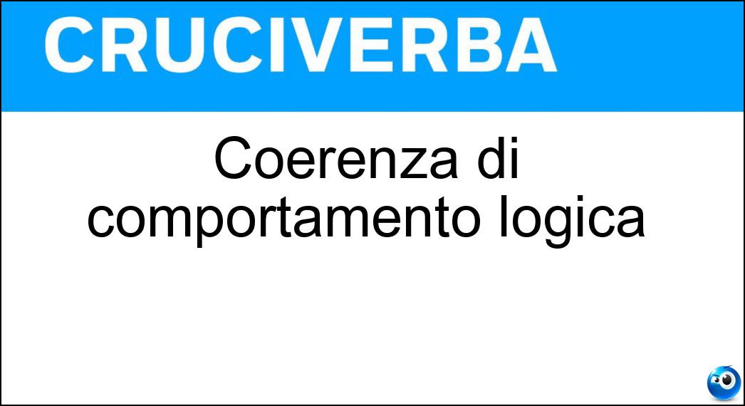 Coerenza di comportamento logica Soluzione Coerenza di comportamento logica - Linearità