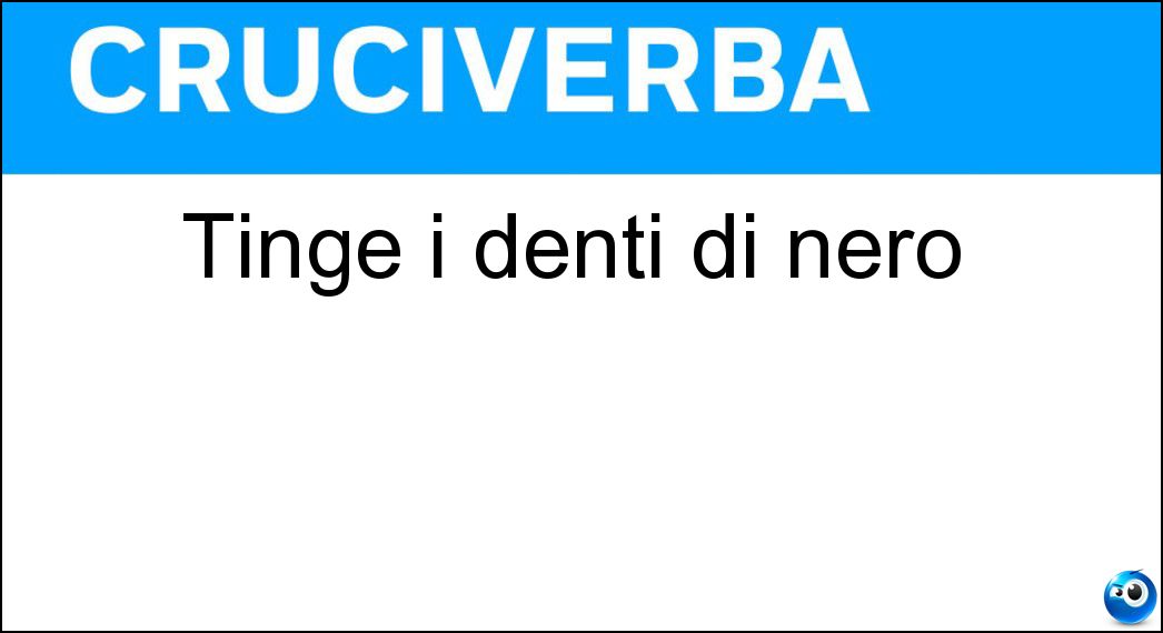 Tinge i denti di nero Soluzione Tinge i denti di nero - Liquirizia
