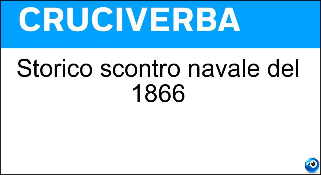 Storico scontro navale del 1866