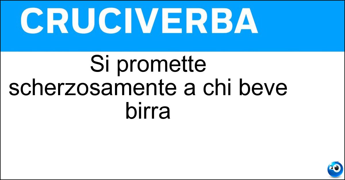 Soluzione Si promette scherzosamente a chi beve birra - Longevità