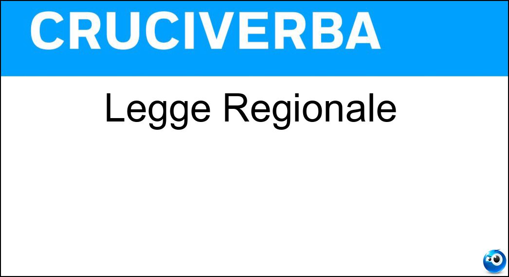 Legge Regionale Soluzione Legge Regionale - Lr