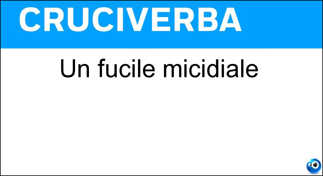 Un fucile micidiale Soluzione Cruciverba: Un fucile micidiale - Risposta Lupara