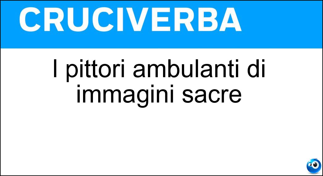 pittori ambulanti