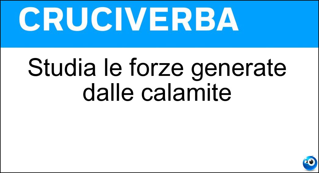 Studia le forze generate dalle calamite