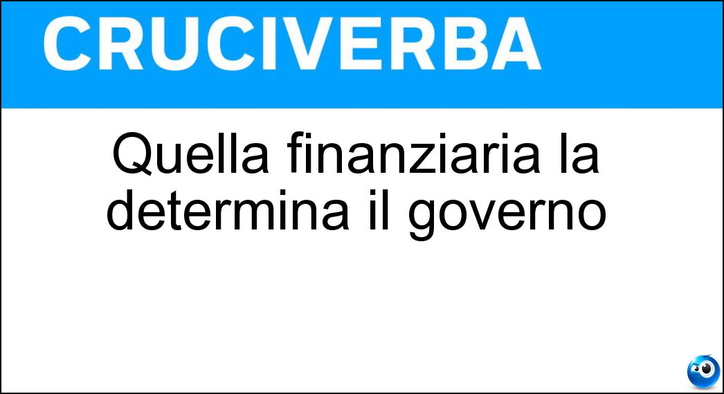 quella finanziaria