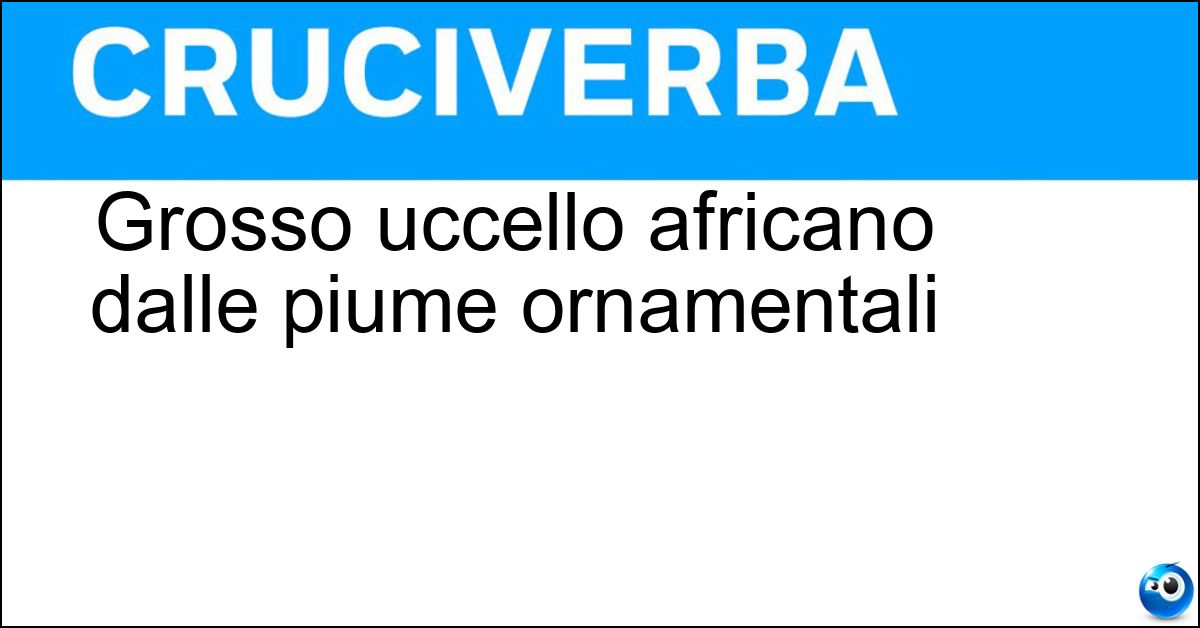 Soluzione Grosso uccello africano dalle piume ornamentali - Marabu