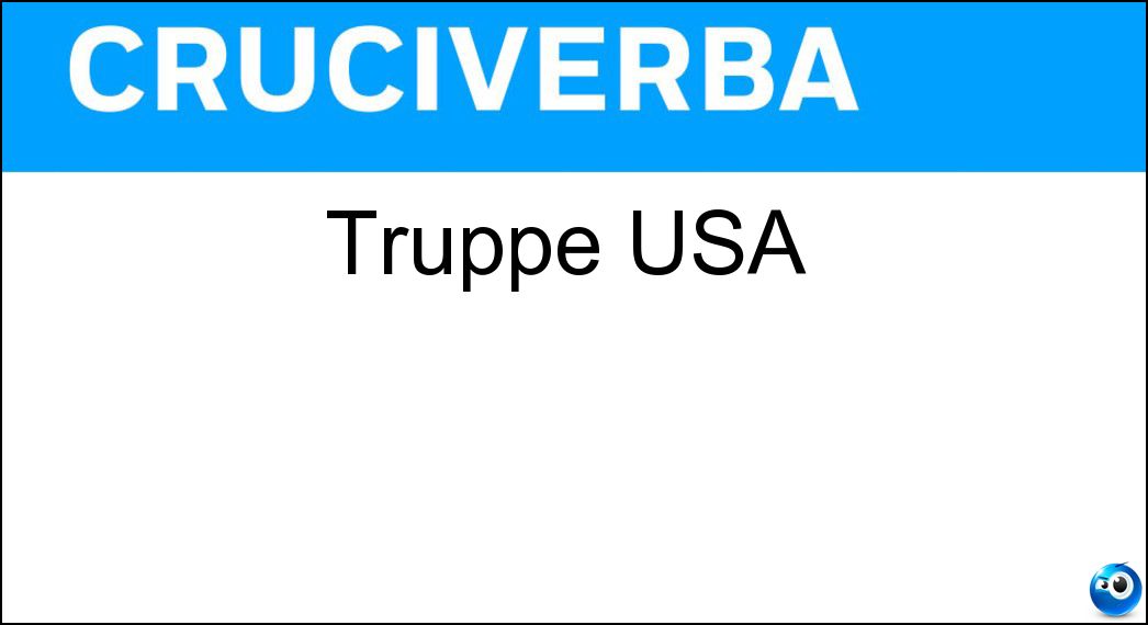 Truppe USA Soluzione Cruciverba: Truppe USA - Risposta Marines