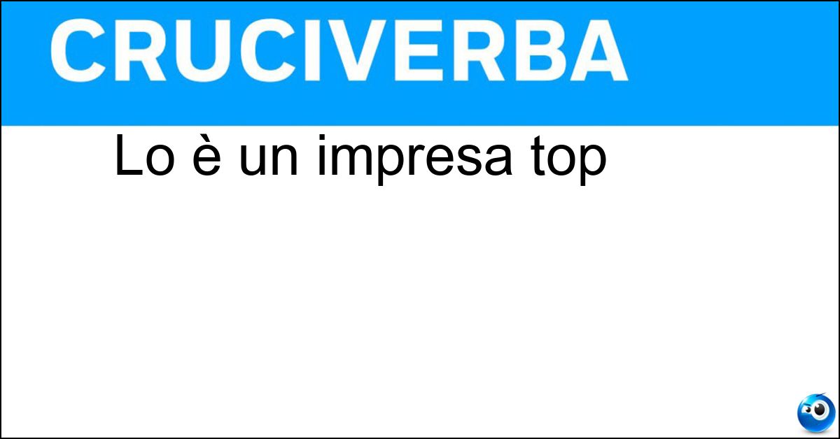 Lo è un impresa top Soluzione Lo è un impresa top - Market Leader