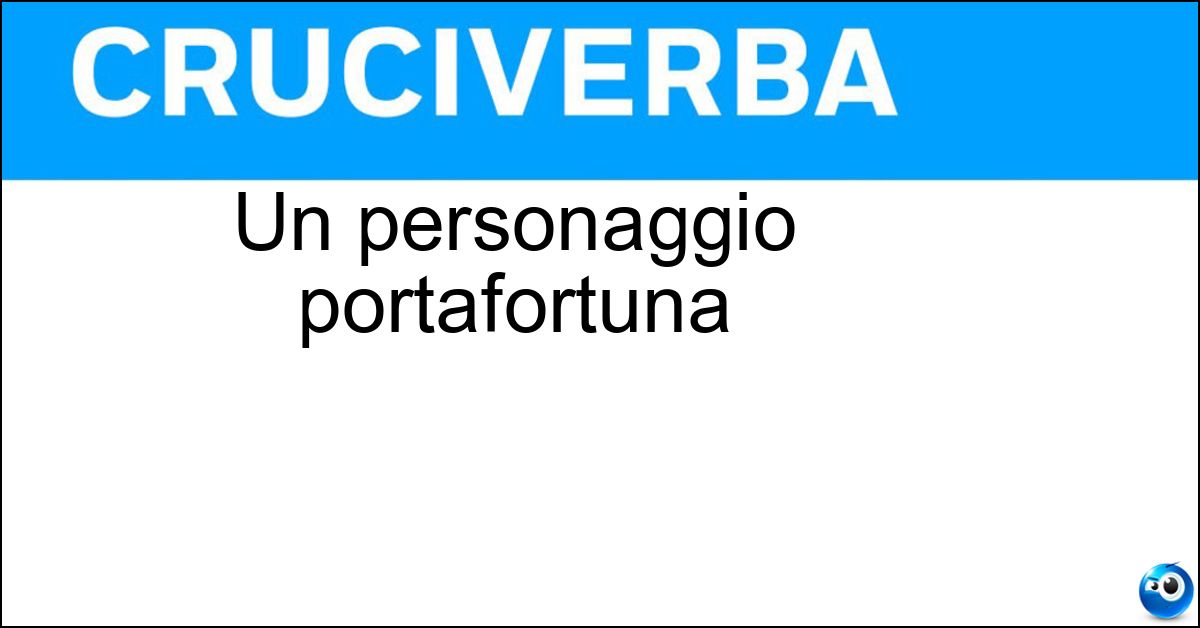 Soluzione Un personaggio portafortuna - Mascotte