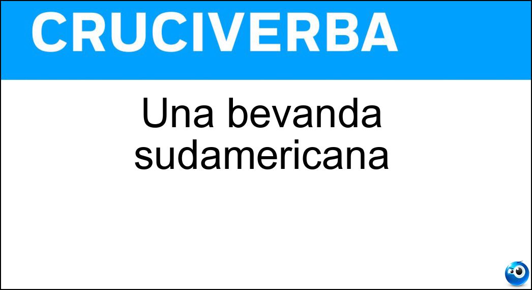 Una bevanda sudamericana