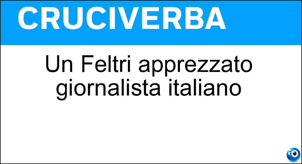 Un Feltri apprezzato giornalista italiano