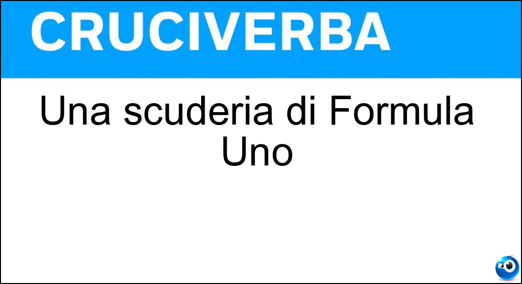 Soluzione Cruciverba: Una scuderia di Formula Uno - Risposta Mclaren