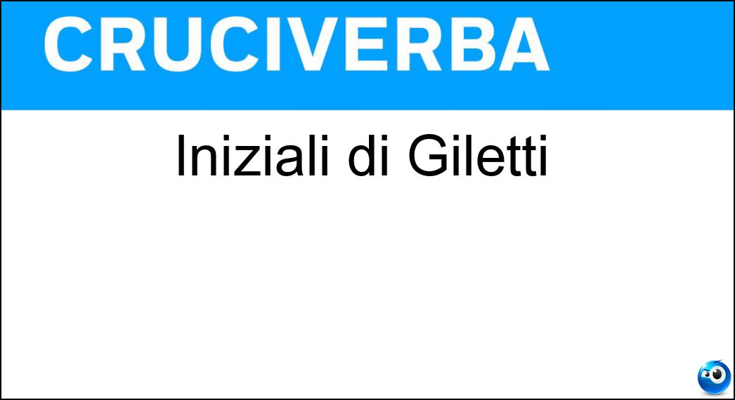 Iniziali di Giletti Soluzione Cruciverba: Iniziali di Giletti - Risposta Mg