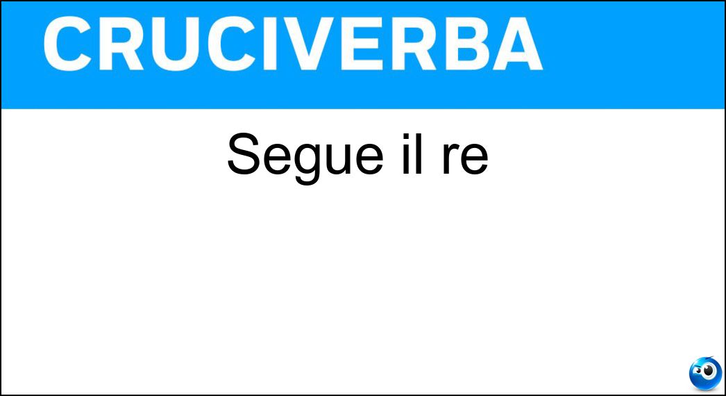 Segue il re Soluzione Segue il re - Mi