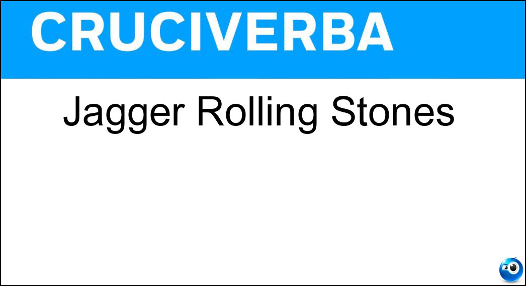 Jagger Rolling Stones Soluzione Jagger Rolling Stones - Mick