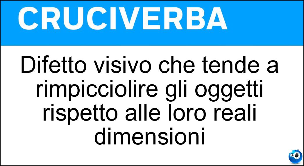 difetto visivo