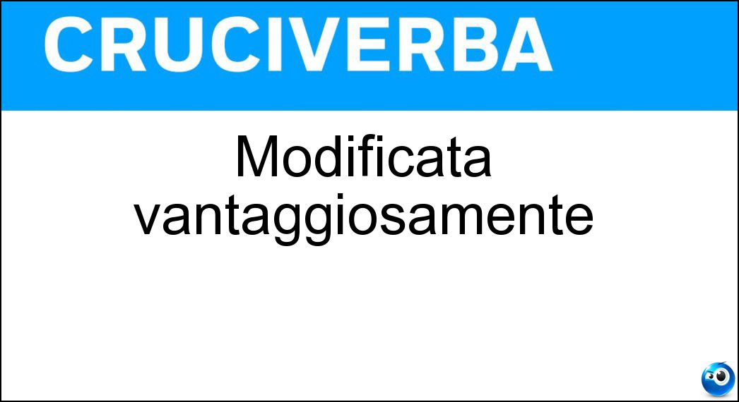 Modificata vantaggiosamente