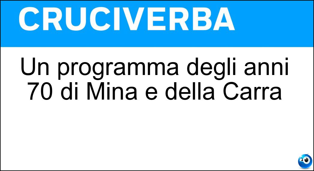 programma degli