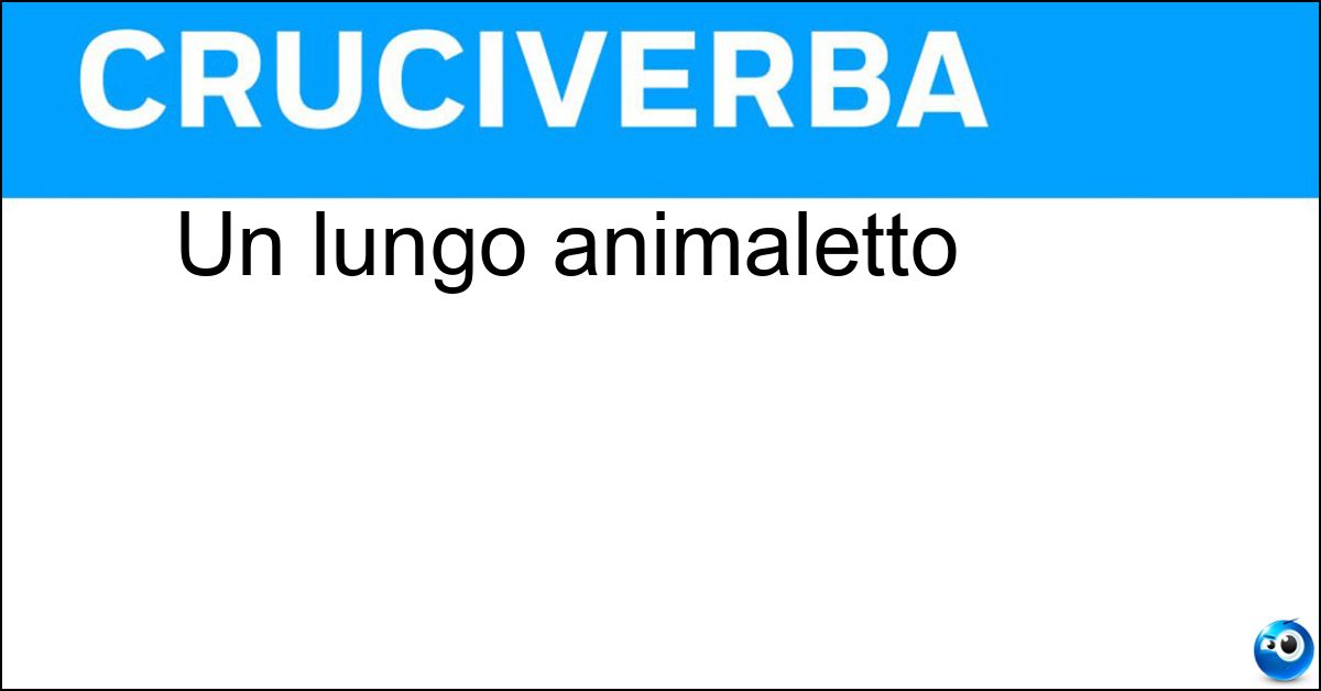 Un lungo animaletto Soluzione Un lungo animaletto - Millepiedi