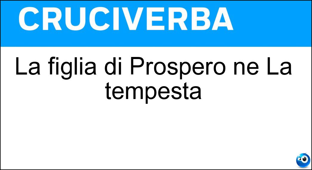 figlia prospero