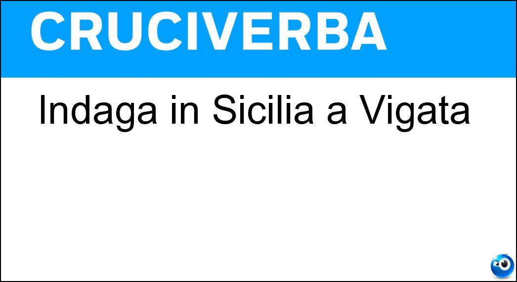 indaga sicilia