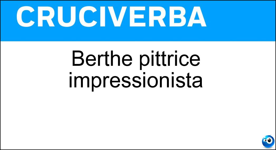 Berthe pittrice impressionista