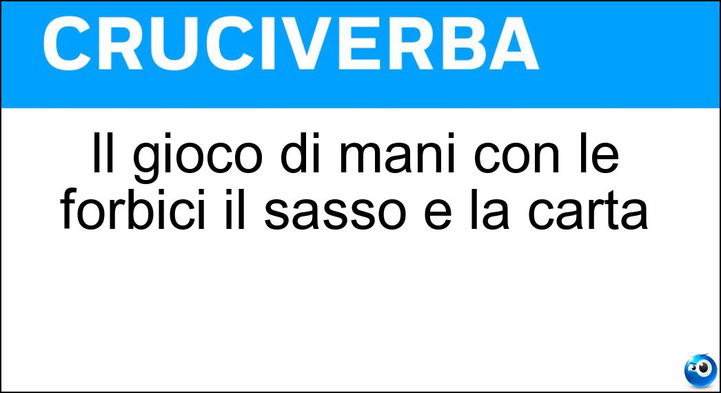 Il gioco di mani con le forbici il sasso e la carta