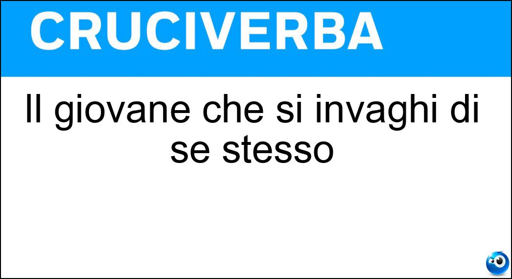 Il giovane che si invaghì di se stesso