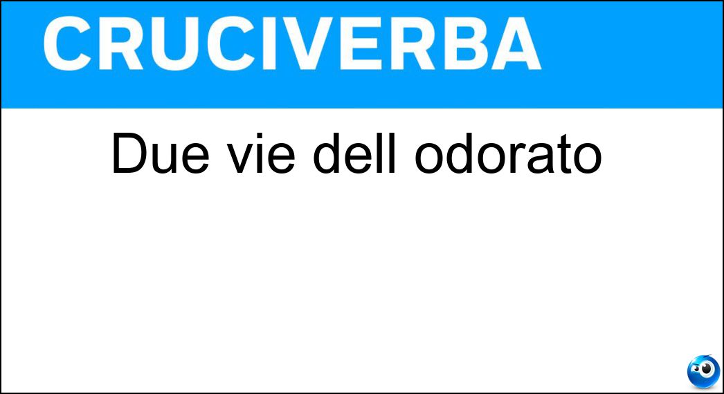 Due vie dell odorato Soluzione Cruciverba: Due vie dell odorato - Risposta Nari