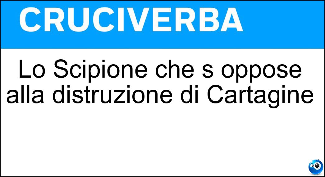 Lo Scipione che s