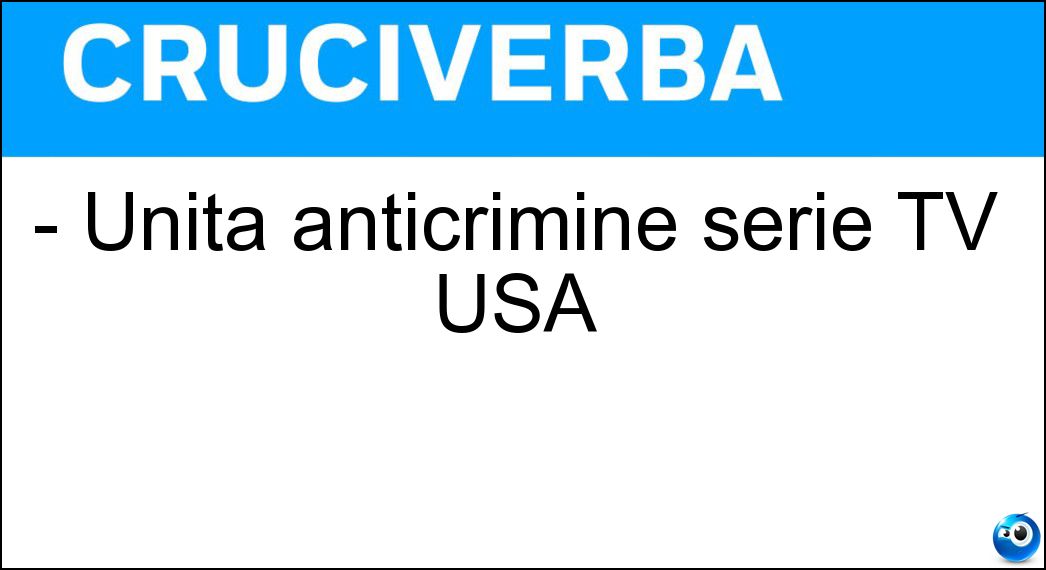 - Unità anticrimine serie TV USA Soluzione - Unità anticrimine serie TV USA - Ncis