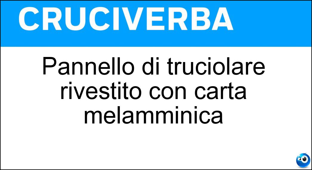 Pannello di truciolare rivestito con carta melamminica