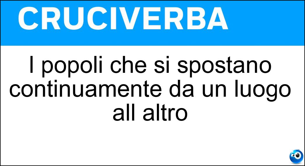 popoli spostano